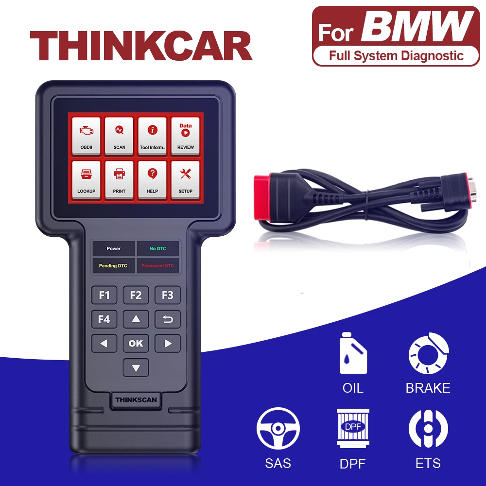Сканер Thinkcar Thinkscan S02 для BMW OBD2 полная система полнофункциональный OBDII 5 0 дюйма
