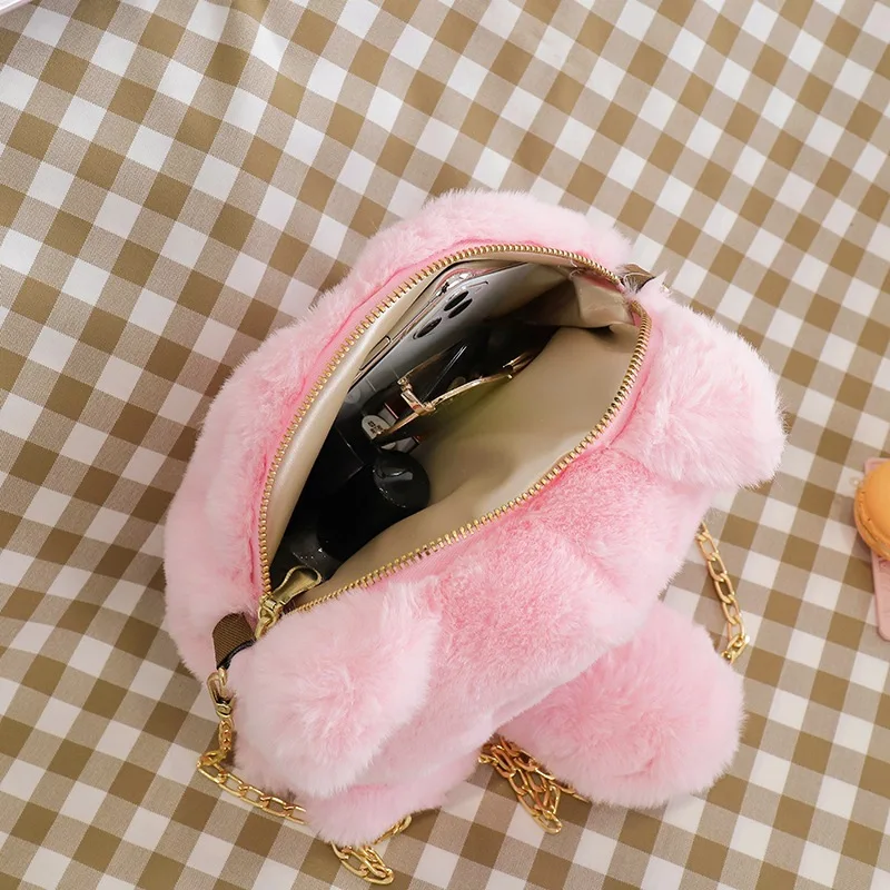 Сумка-мессенджер Kawaii для девочек сумка через плечо с милым улыбающимся медведем