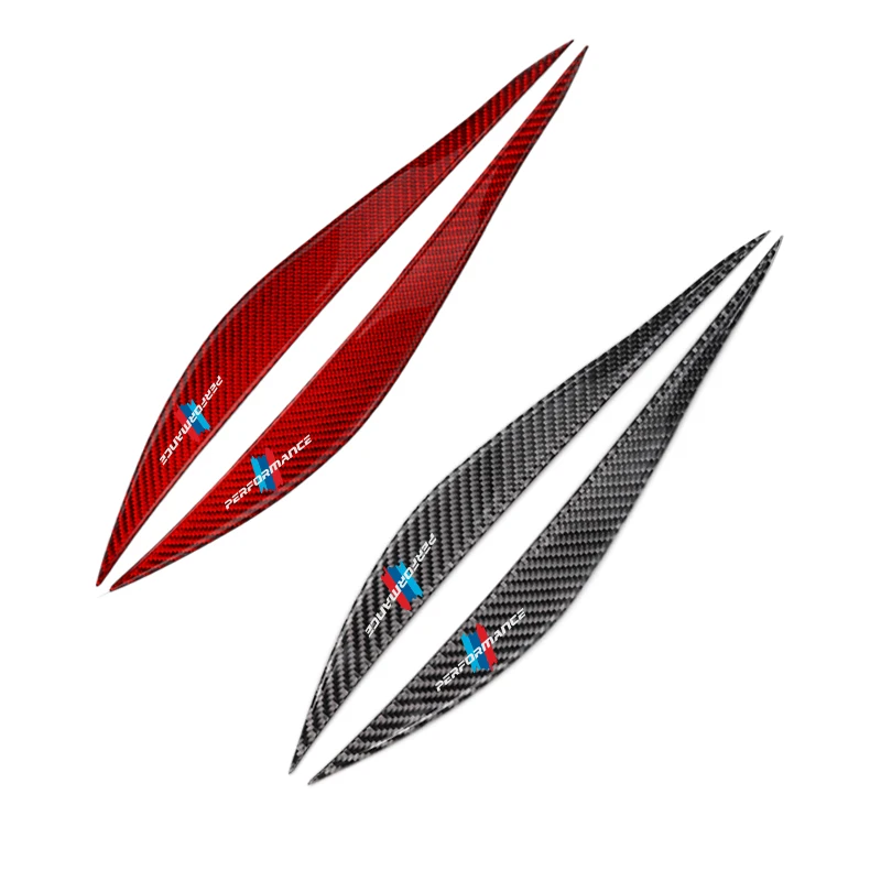 TPIC 2 шт./лот накладка на веки для передних фар углеволоконная обшивка наклейка M BMW