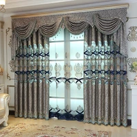 premium water soluble yarn embroidered curtain for living room window curtain bedroom embroidered tulle curtain hotel decoration