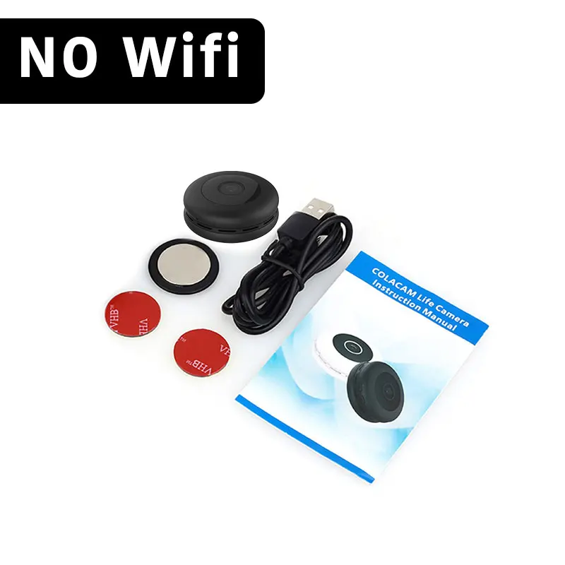 NO WIFI-Black 1080P Мини WiFi камера Магнитная микро камера ИК Ночное Видение Обнаружение движения HD видеокамера Поддержка удаленного просмотра Скрытая TF карта - Цвет: NO WIFI-Black