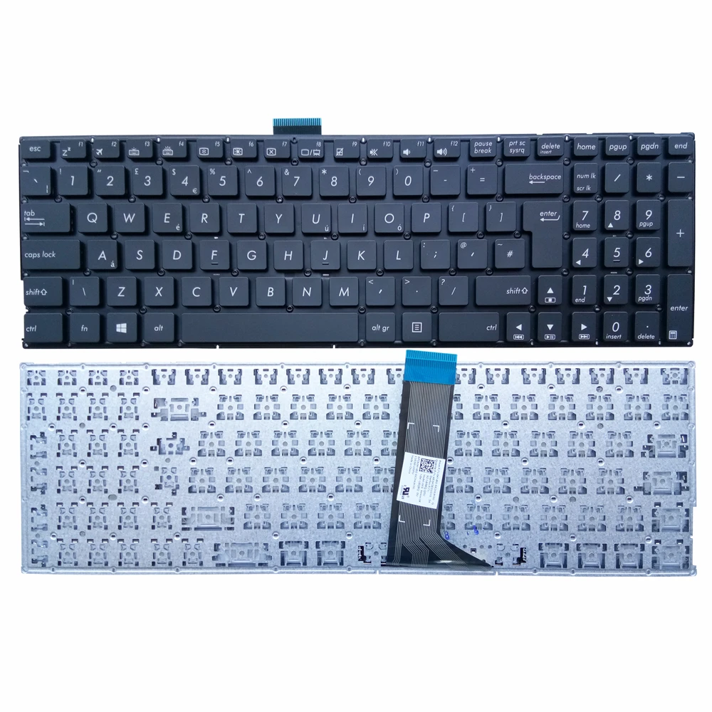 Клавиатура OVY UK для ноутбука ASUS X555 X555L X555Y A555L F555L K555L W519 VM510 p/n:0KNB0-662HUK00 AEXK5E01010 9Z.N8SBQ Q0U |