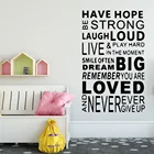 Настенные украшения для гостиной с надписью Never Give Up