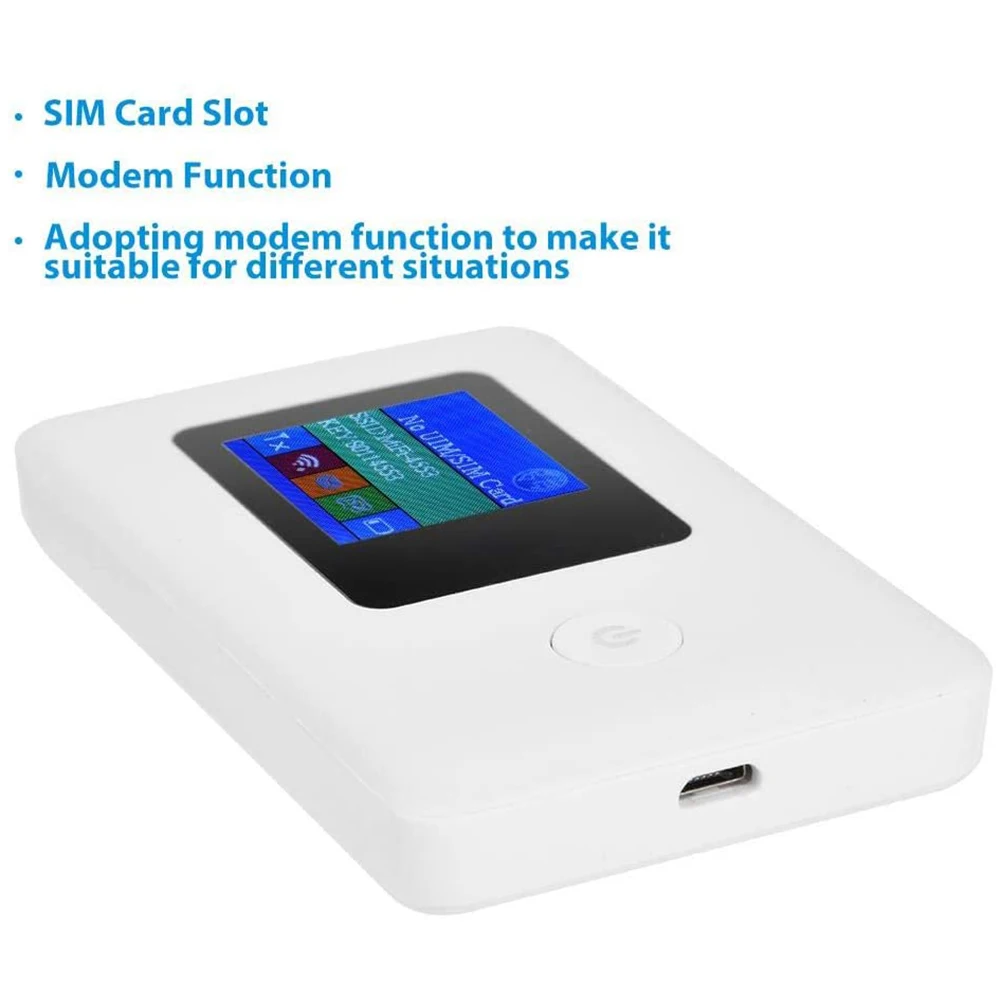 

4G SIM Card WIFI Router 2.4GHz Mobile WiFi Router 150Mbps SIM Card WiFi Router Modem LED Display Wireless FDD-LTE Unlock Router
