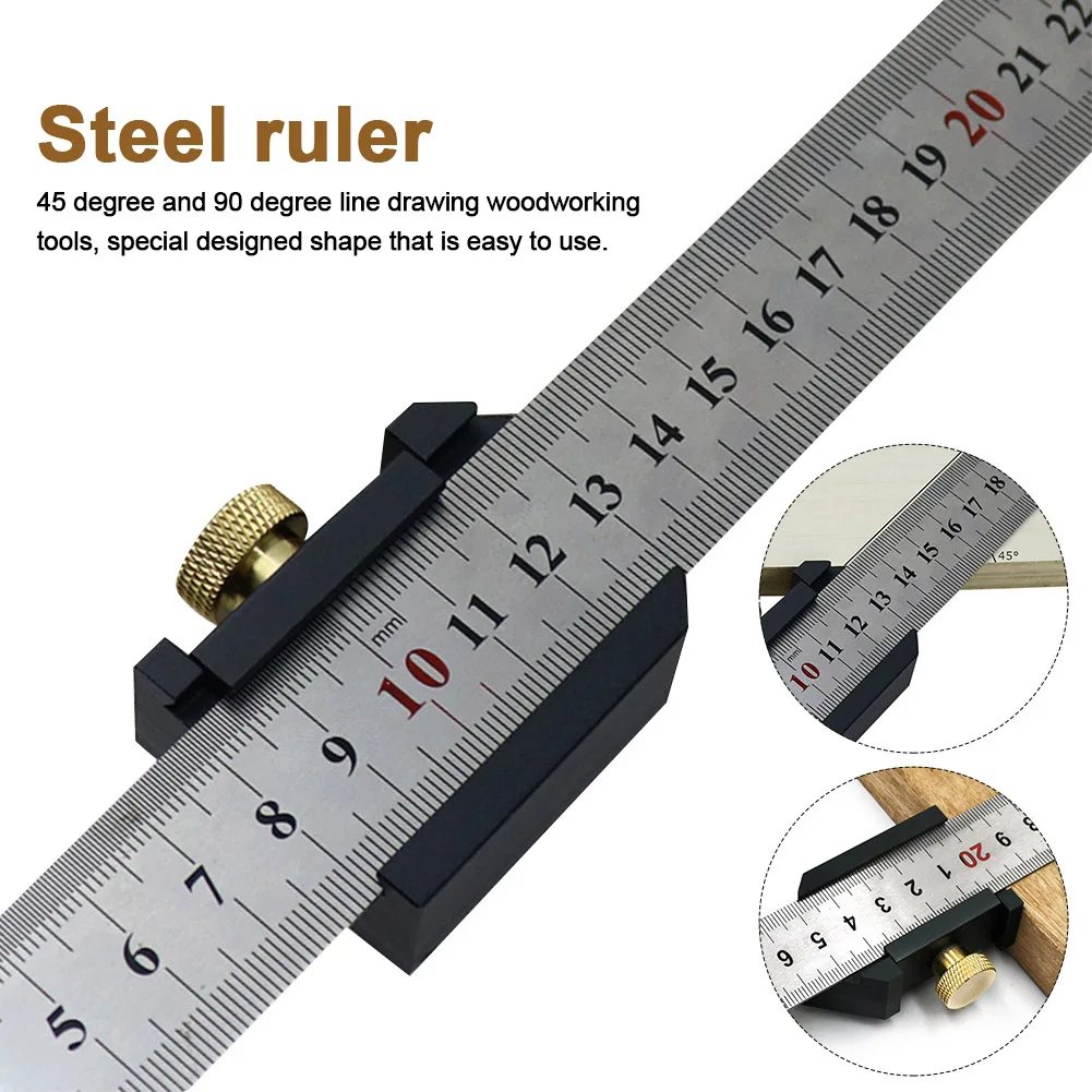 

Инструмент 30 см, маркировочный угол, измерение с позиционирующим блоком, накладка, деревообрабатывающая плотничная линейка, линейка из нер...