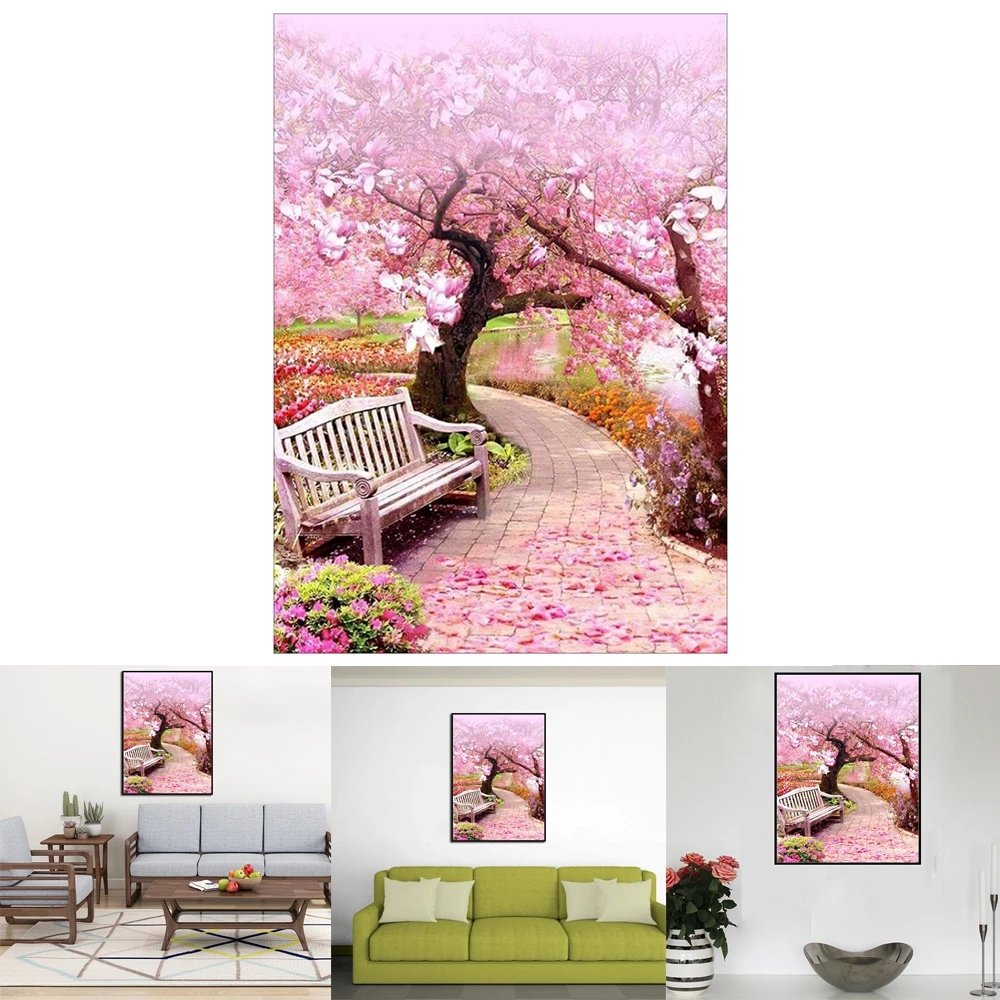 

Алмазная вышивка Sakura Tree Full Drill 5D, вышивка крестиком, декор 2