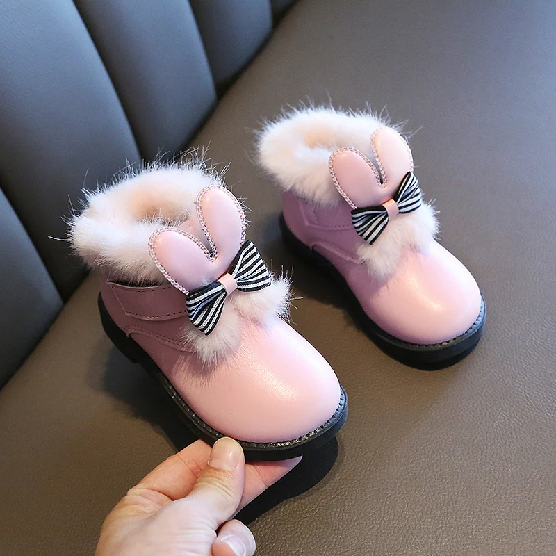 Детская обувь коллекция 2019 года модные зимние ботинки для девочек теплые мягкие