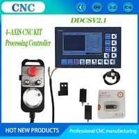 ddcsv2 1 4 axis offline cnc motion control system kit engraving machine controller emergency stop electronic handwheel mpg
