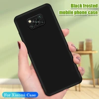 Black Matte Phone Case For Xiaomi Poco Pro NFC Silicone Thin Soft Cover Funda For Xiaomi Poco X3Pro X3NFC Shockproof Case