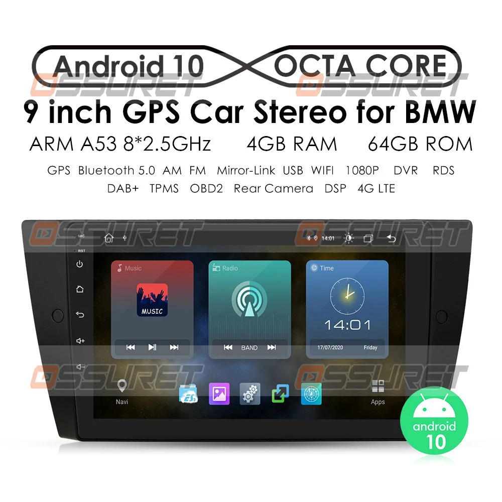 Головное устройство на Android автомобильное радио GPS мультимедийный плеер для BMW 3