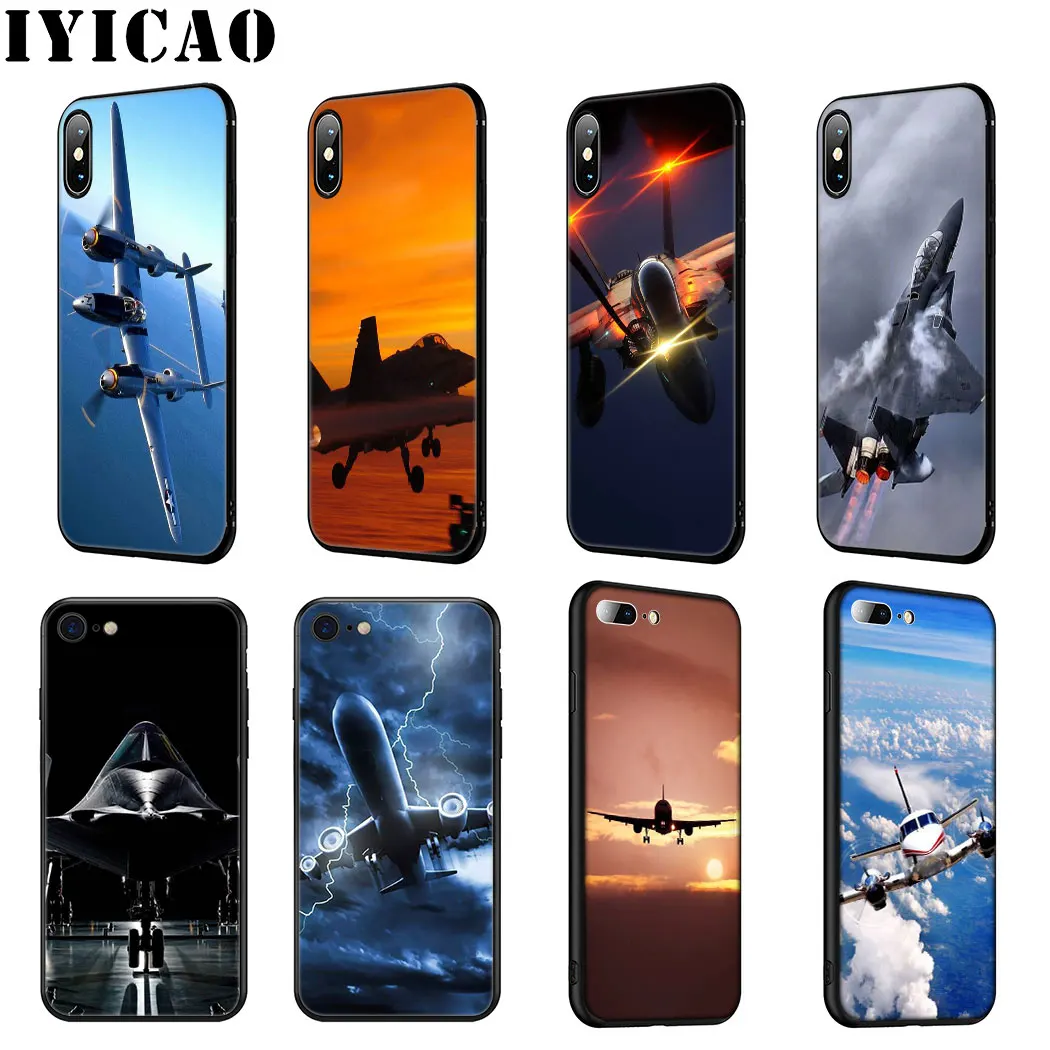 IYICAO истребитель пропеллер самолет Мягкий силиконовый чехол для телефона iPhone 11 Pro