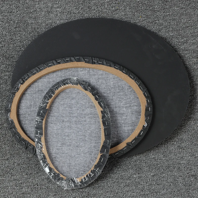 Белый черный холст доска пластина Овальный Пустой экран деревянная рамка для