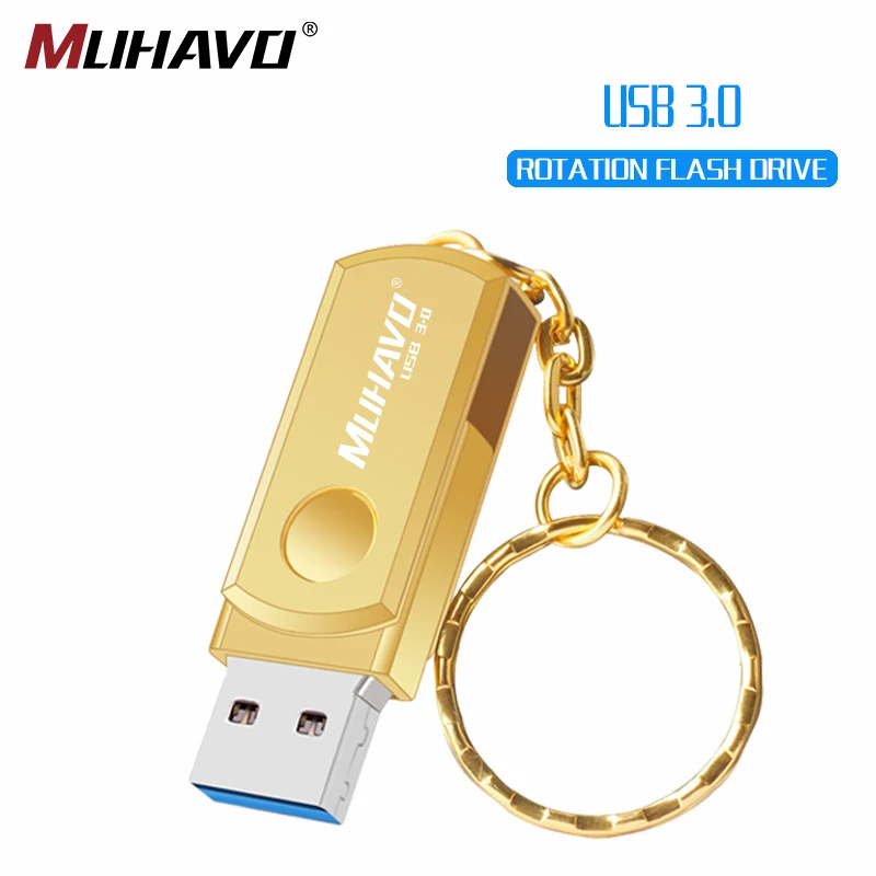 Высокоскоростной usb флеш накопитель 3 0 16 Гб металлическая ручка 64 ГБ 128
