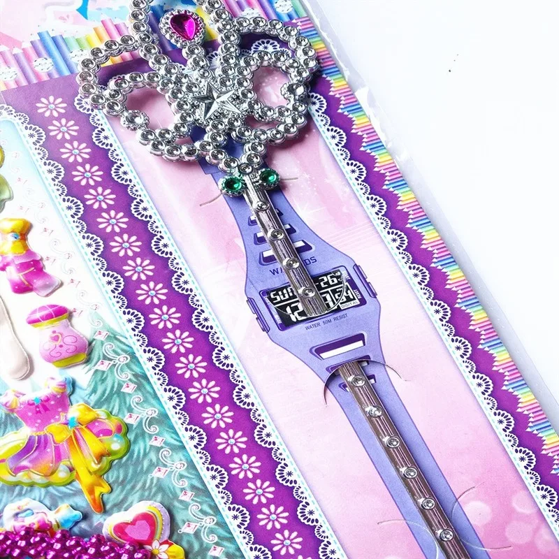 

Children's magic wand buckle stickers girls dress princess dress stickers set