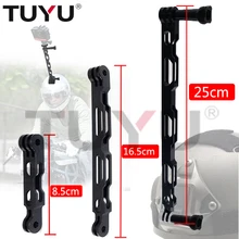 TUYU Aluminium Selfie Extension Arm Lengthened Rod Black Bracket For insta360 One R X Gopro Max DJI Osmo Camera Accessories