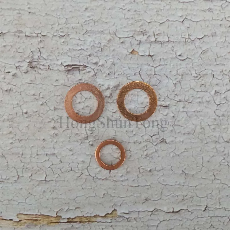 150PCS Copper Washer Gasket Nut and Bolt Set Flat Ring Seal Assortment Kit M5 M6 M8 M10 M12 M14 M16 M18 for Sump Plugs Water |