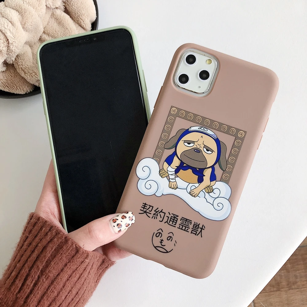 Чехол из ТПУ с рисунком аниме Наруто Какаши для iPhone 11 6s 7plus 8plus x xr xsmax candy мягкий