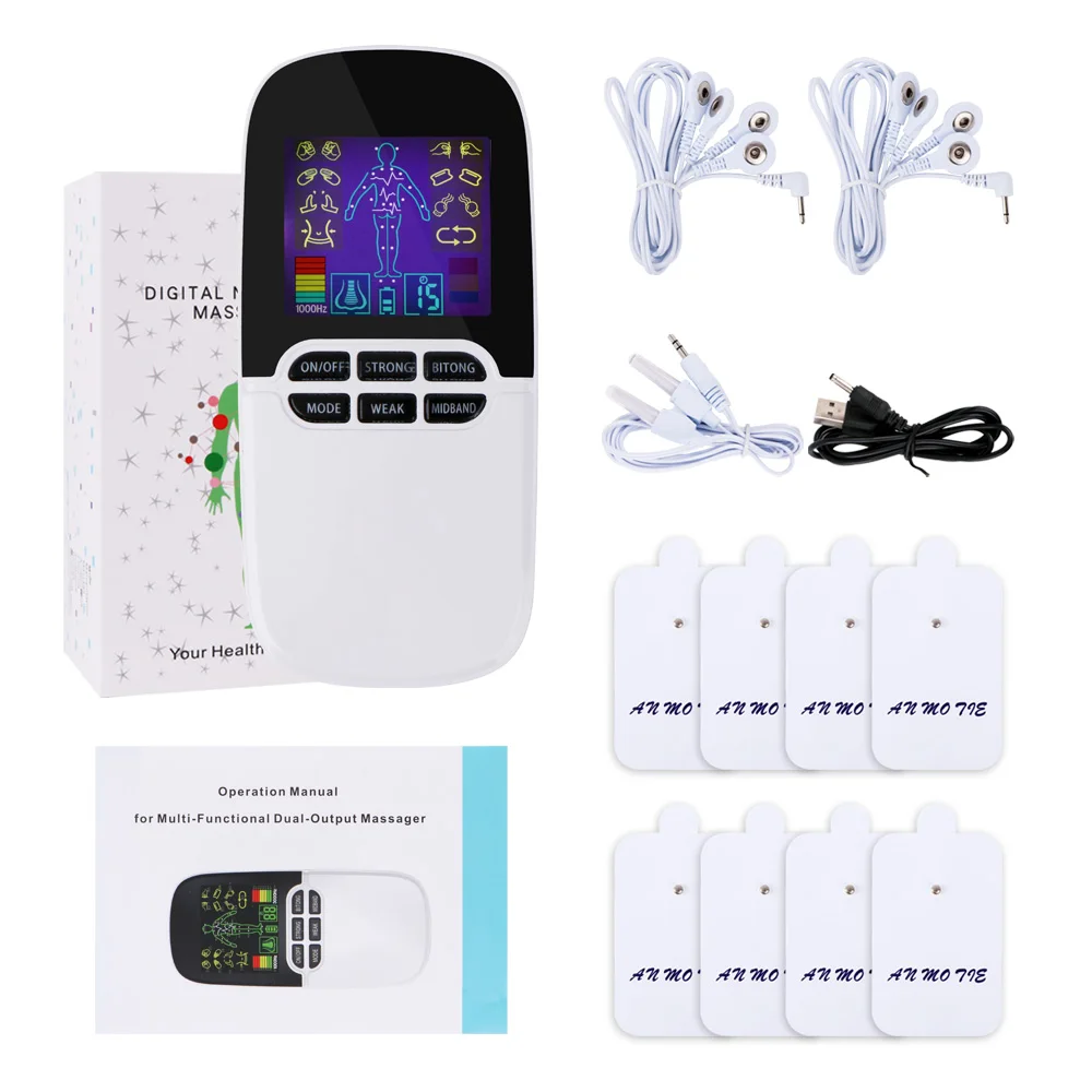 

Tens Machine Electric Body Muscle Stimulator Dual Massage Eletrode Nose Rhinitis Sinusitis Cure Therapeutic Acupuncture Massager