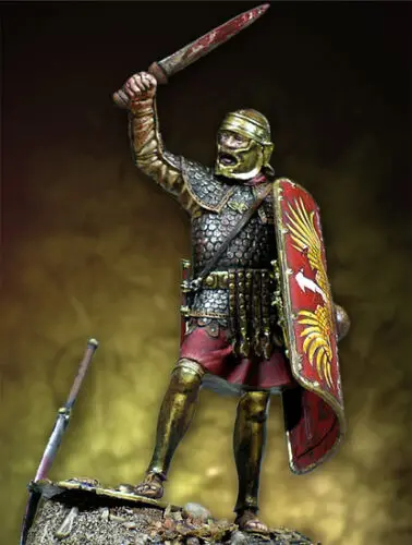 

1/32 54mm ancient Roman OFFICER with base 54 mm Resin figure Model kits Miniature gk Unassembly Unpainted