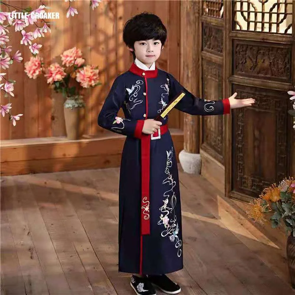 

Hanfu Dress Ancient Chinese Traditional Costume Men for Kids Boys Hanfu Cosplay Child Clothing Tang Dynasty Dance Children