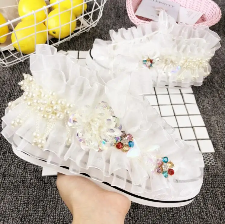 Для женщин спортивная женская обувь струна из бисера с бахромой со стразами