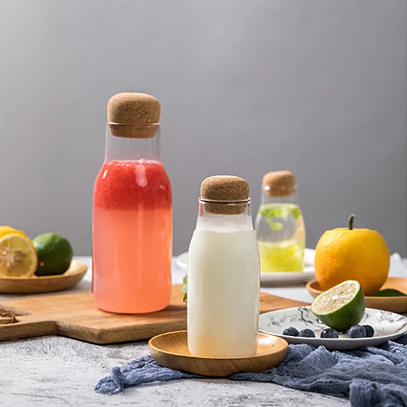 Креативная прозрачная стеклянная вода JOUDOO сок молоко термостойкая бутылка для