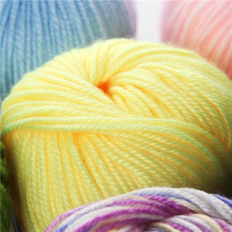 10 шт. Пряжа для вязания Крючком Пряжи Кашемировая Шерсть Смешанная Шелка Мягкие
