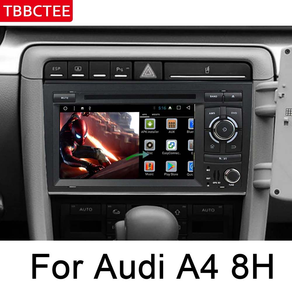 Мультимедийный плеер для Audi A4 RS4 8E 8H 2002 ~ 2008 MMI HD IPS DSP стерео Android автомобильный DVD GPS