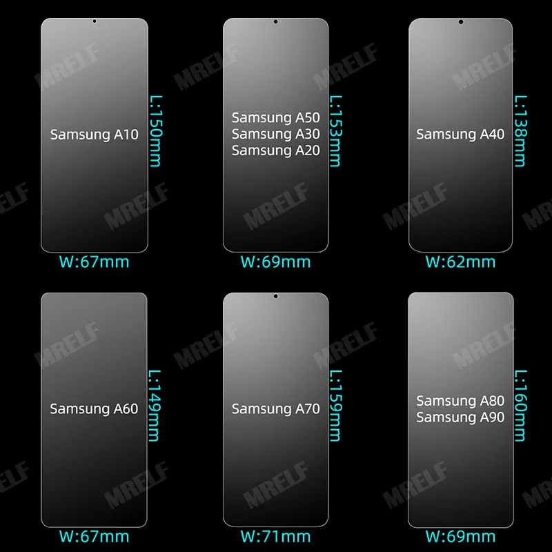 Защитное стекло для samsung A50 A70 Защита экрана Galaxy закаленное A40 A10 A20 A30 A60 A80| |