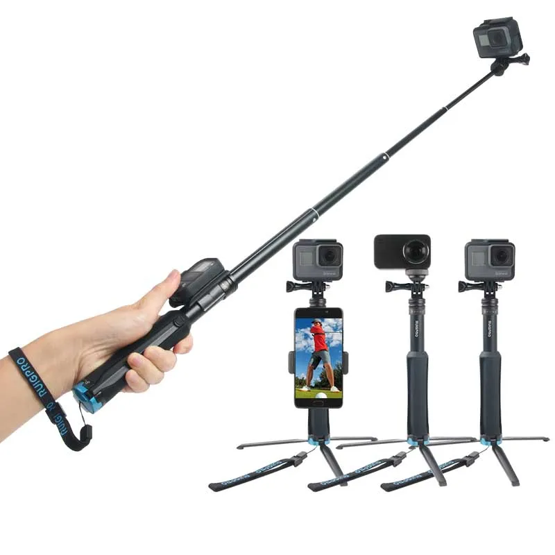 Ручной штатив для селфи палки выдвижной монопод Gopro Hero 8 7 6 5 4 3 + SJCAM Xiaomi YI 4k EKEN H9 Sony