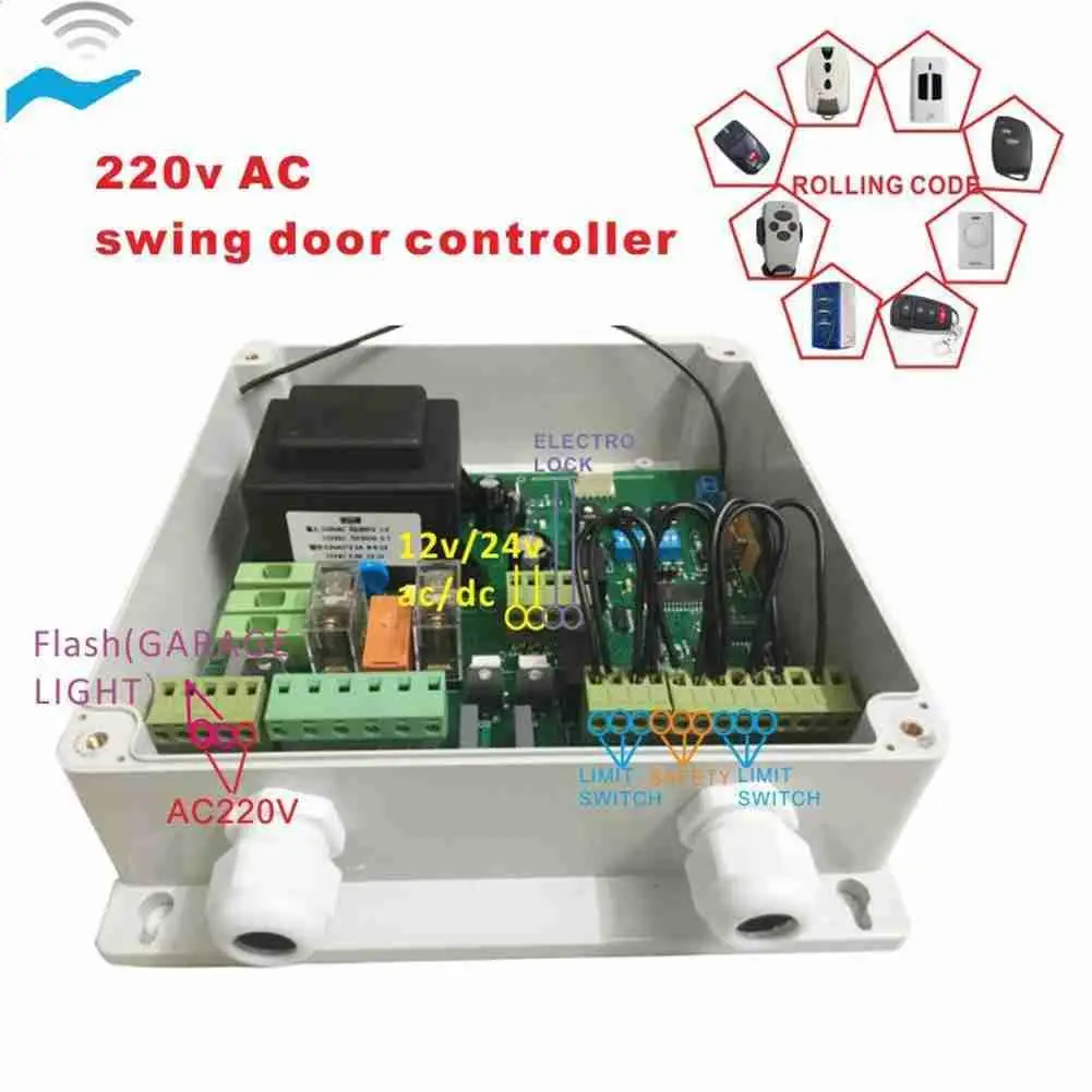

AC220V Electronic Card Motherboard Circuit Board 8 Optional Code for Dual Wing Automatic Swing Rolling Controll