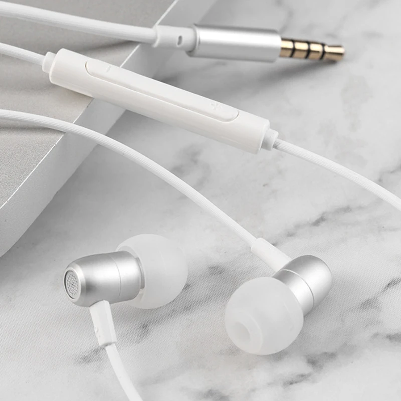 

Metal In Ear Headset Powerful Bass Headset Mini Earphone Mobile Phone Computer Universal Comfortable Sleep Earphone
