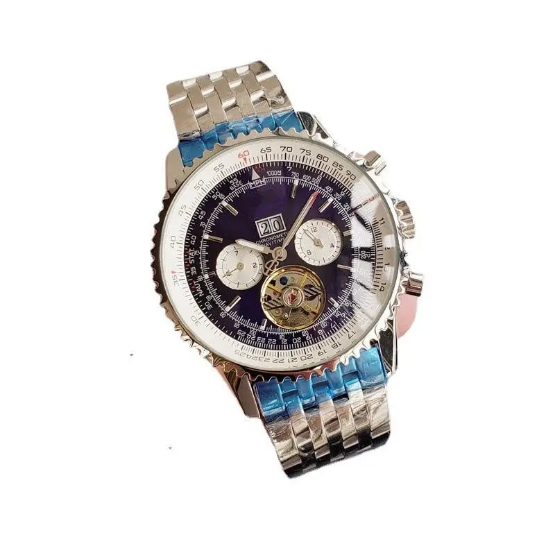 

2021 new foreign trade flywheel six-pin fashion machinery centennial brand watch casual fashion bentley watches