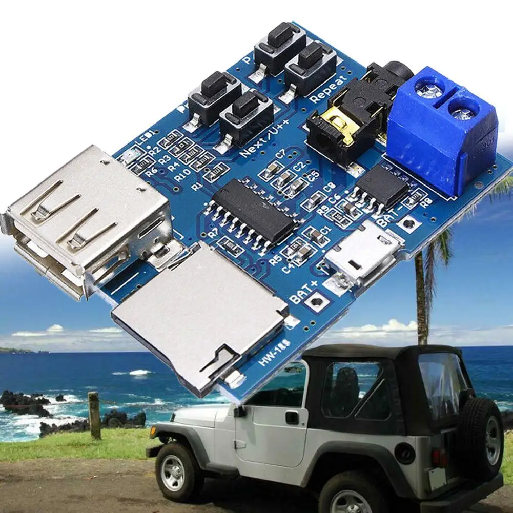 Бесплатная доставка TF карта u диск MP3 Плата декодера с форматом плеер модуля аудио