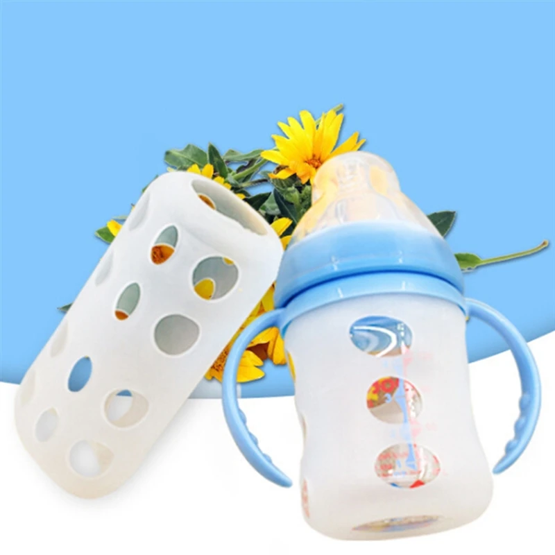 

2022 Baby Bottles Cover Keep Warm Portable Travel Bottle Silicon Warmer Heater Protective Sleeve Solid Color Insulated