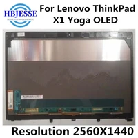 original 14 wqhd 25601440 oled touch screen assembly for lenovo thinkpad x1 yoga oled 1st gen 2nd gen 01aw977 01ax899