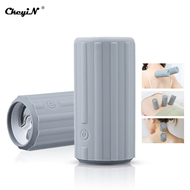 

Электронные банки CkeyiN EMS, банки для вакуумного массажа шеи спины плеч пульса, силиконовый массажер для снятия усталости и расслабления