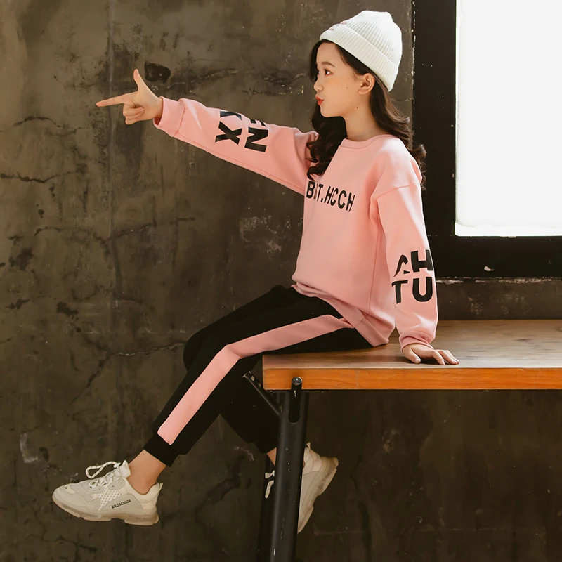 Комплекты одежды для девочек осень-весна 2021 детские костюмы из рубашки с длинным