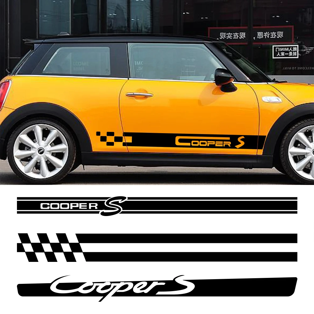 

Car Side Door Sticker Decal For Mini Cooper S JCW R53 R55 R56 R57 R58 R59 R60 F54 F55 F56 F60 Clubman Countryman Car Accessories