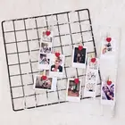 Современное домашнее украшение для стен, 35 см x 35 см, железная сетка, скандинавский рисунок, фотография, фотография, рамка, электронные открытки