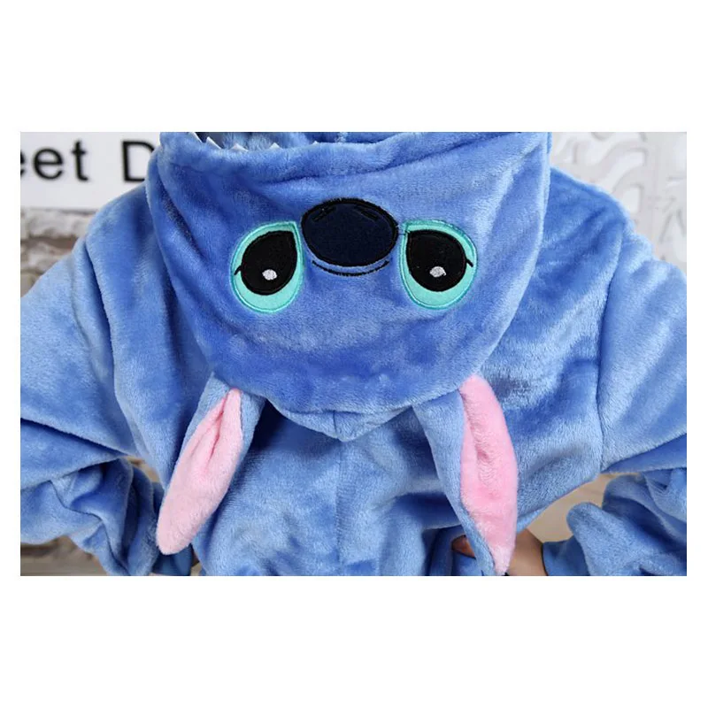 Детская Пижама кигуруми Ститч комбинезон в стиле аниме для мальчиков и девочек