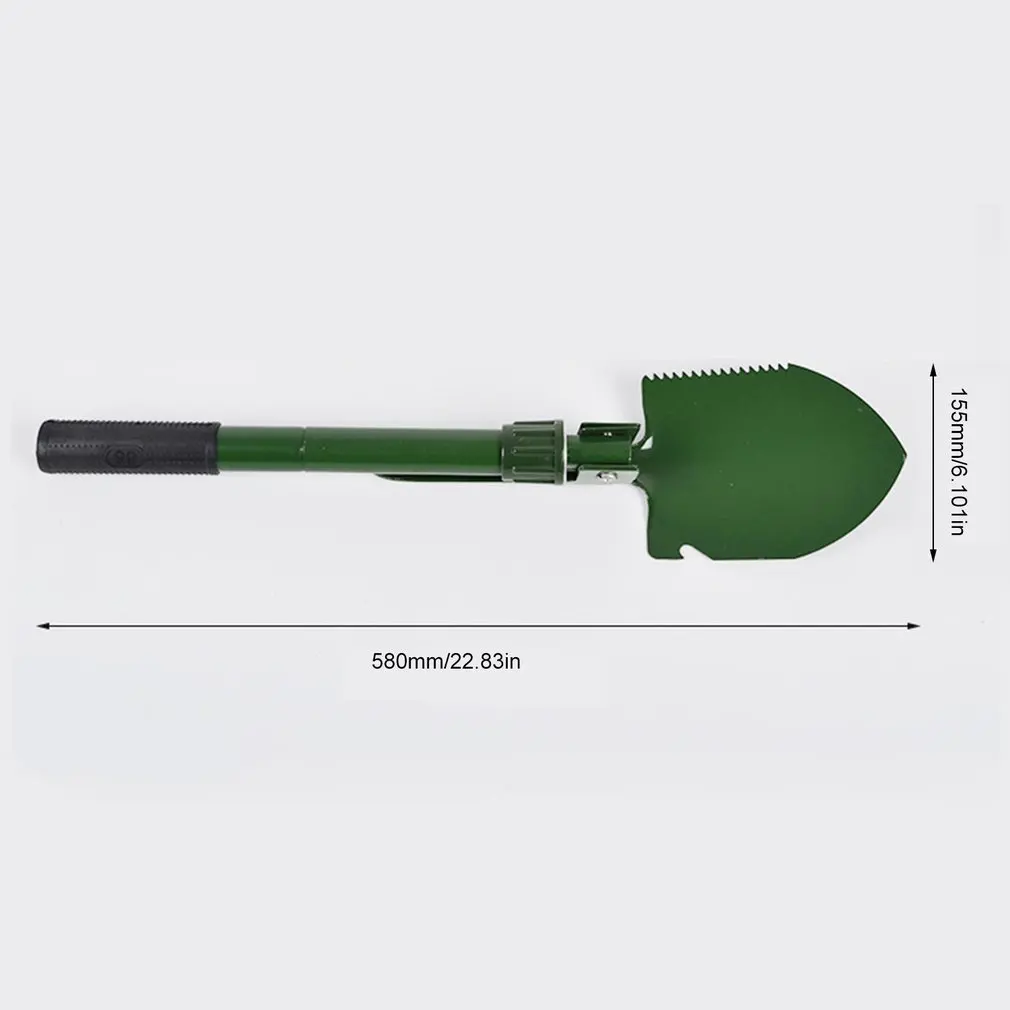 

Military Foldable Shovel Outdoor Camping Survival Emergency Tools Multifunction Status Saw Shovel Hoe Pickaxe Crowbardiscount