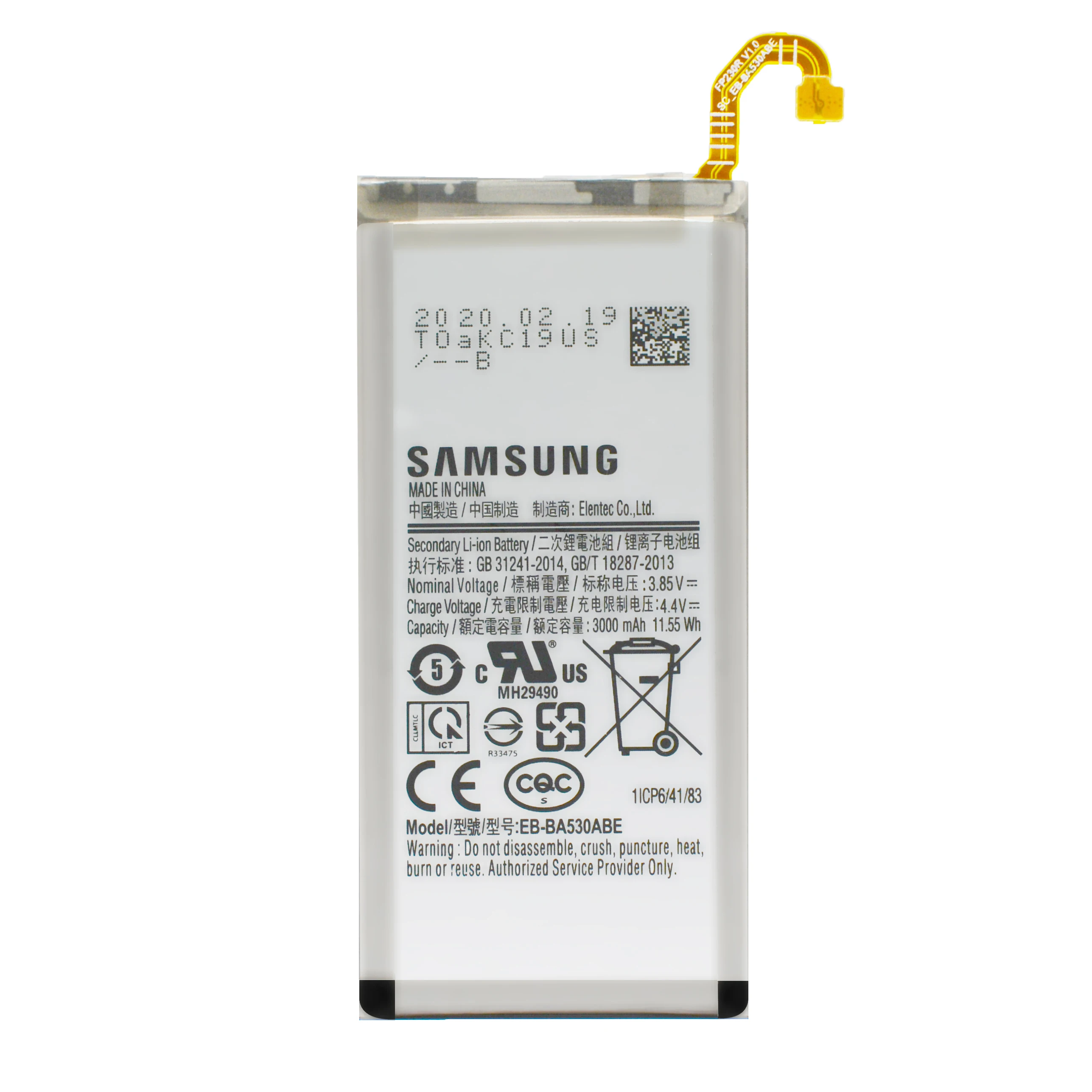 10 шт./лот EB-BA530ABE оригинал для Samsung Galaxy A8 2018 SM-A530F A530K A530L A530S A530W телефонные