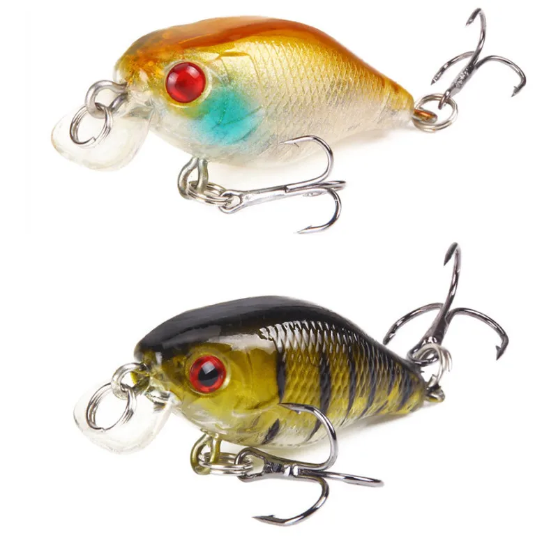 1 шт. приманка для ловли рыбы 4 мм 6 г Minnow черный CrankBait три крючка искусственный