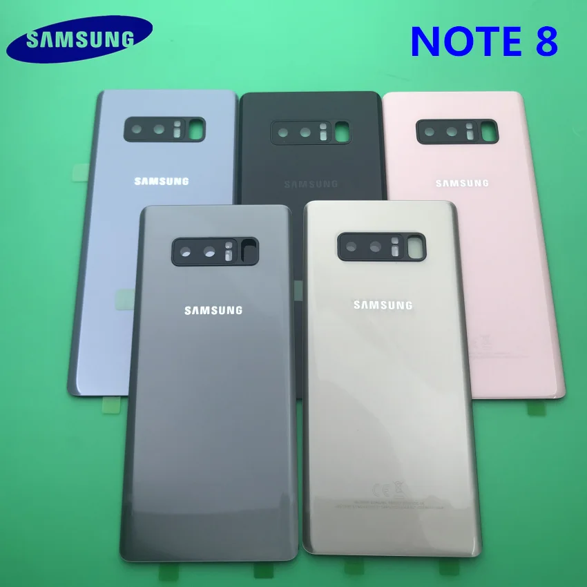Оригинальный Новый Samsung Galaxy Note 8 задняя крышка аккумулятора 3D стеклянный корпус
