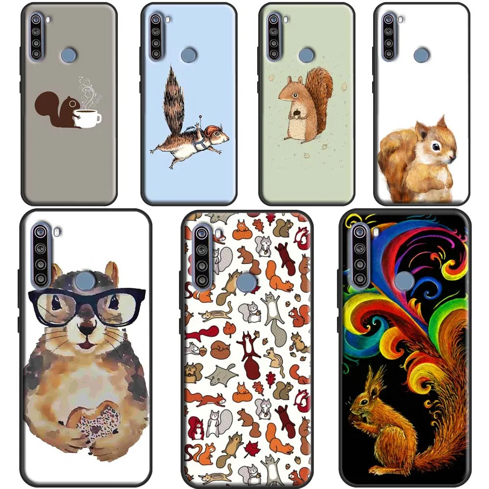 Чехол с мультяшными животными и белкой для Xiaomi Redmi Note 11 Pro 8 9 10 9S 10S чехол 9A 9C 9T |