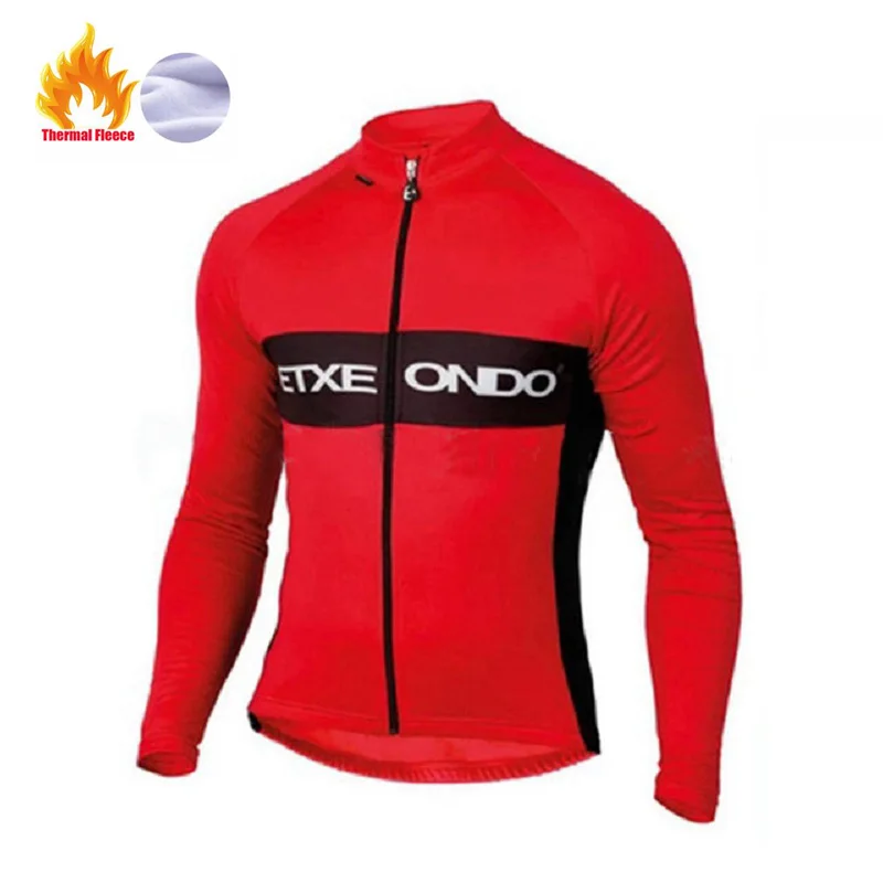 2019 длинные Etxeondo рукав Термальность флис Велоспорт Джерси гоночный зимняя одежда