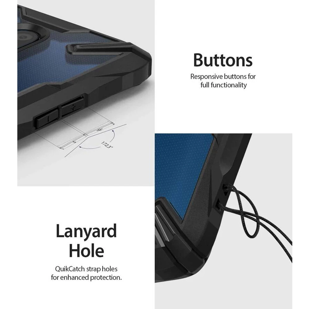 Ringke Fusion X for Oneplus 7T Pro Case  Clear PC Back  and Soft TPU Frame Hybrid Heavy Duty Protection Cover