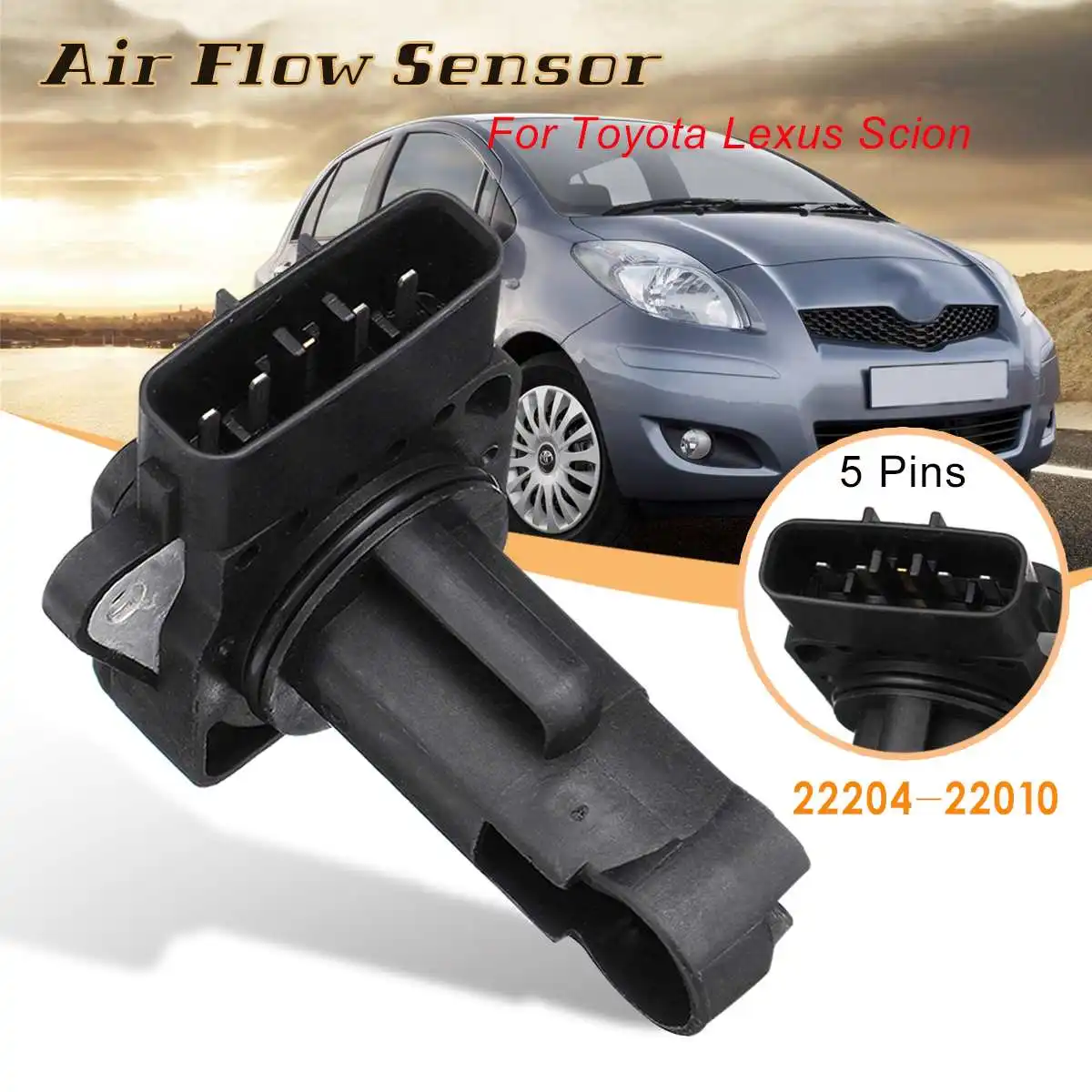 Автомобильный датчик массового расхода воздуха MAF 22204-22010 для Lexus Es300 Rx300 Gs300 Toyota Camry