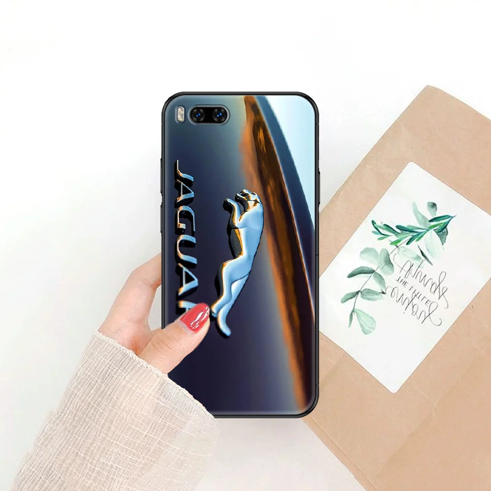 

Jaguars Car Phone case For Xiaomi Mi Max Note 3 A2 A3 8 9 9T 10 Lite Pro Ultra black 3D cell cover trend hoesjes silicone back